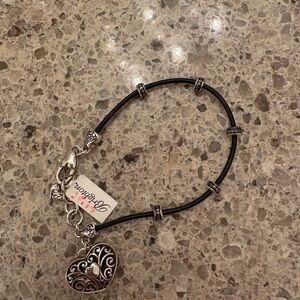 Brighton Silver Heart Charm Bracelet